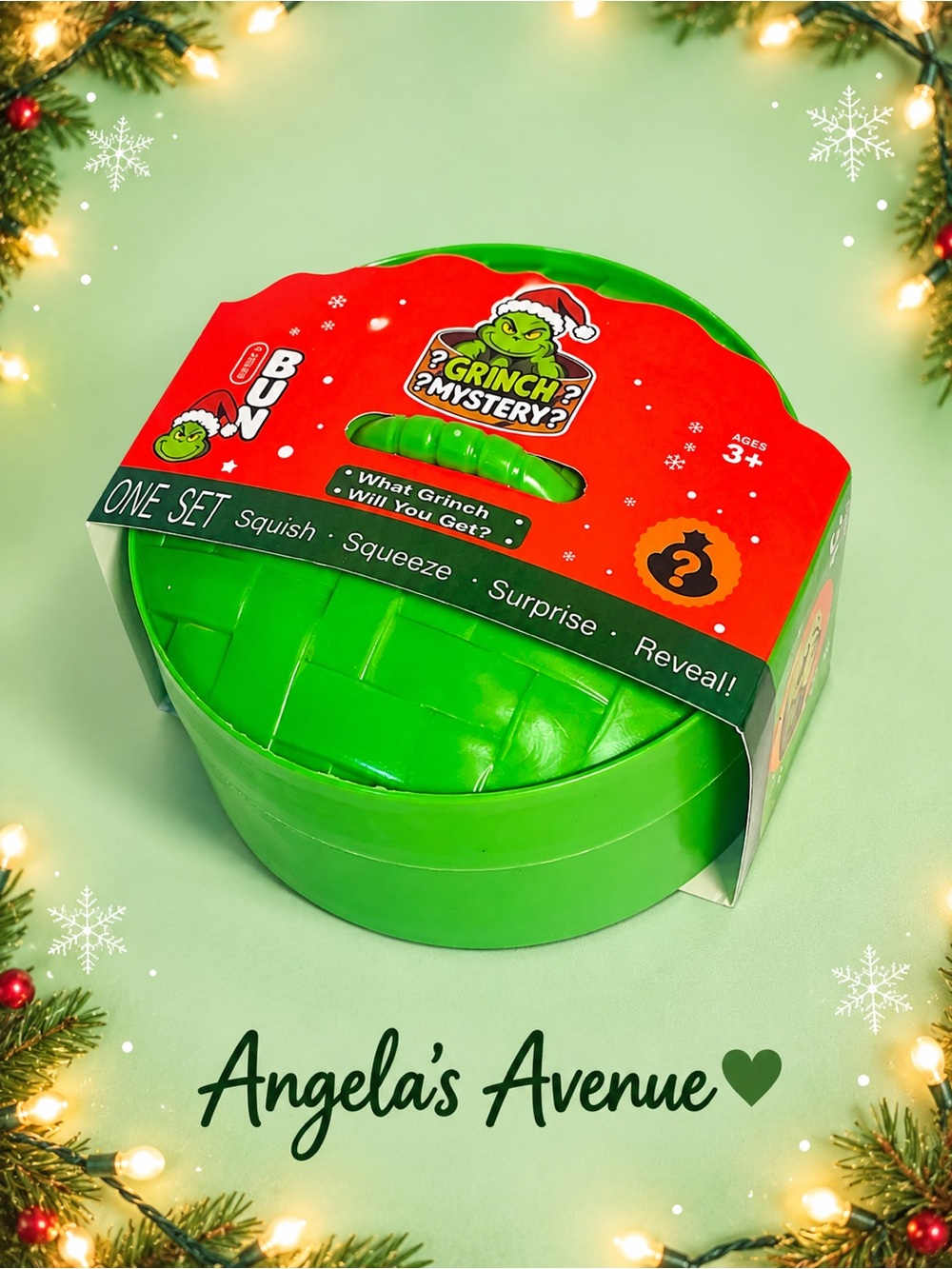Grinch Mystery Squishy Dumplings Bun What Grinch Will You Get - Picture 3 of 9
